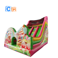 Prix usine CH Grand toboggan gonflable d'été pour jouer en plein air avec piscine Toboggans gonflables de qualité supérieure à vendre