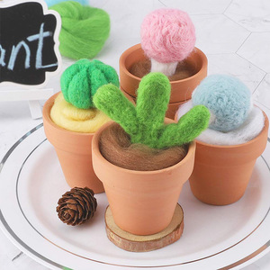 Filato di lana in lana per feltratura ad aghi in feltro bagnato fai da te fatto a mano - Product Image 6