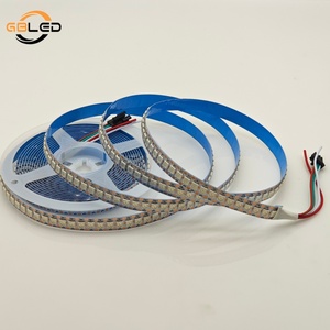 แถบไฟแอลอีดี <span class=keywords><strong>Ws2812b</strong></span> แถบไฟแอลอีดี5V 144แอลอีดี5050สีเต็มรองรับแอปควบคุมพิกเซล RGB - Product Image 3