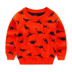 Shopping en ligne en Inde, pull en tricot pour enfants de style coréen, motifs de tricot, pull avec des dinosaures - Product Image 5