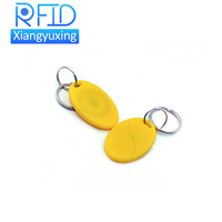 T5577/EM4305 porte-clés de contrôle d'accès époxy anneaux porte-clés RFID de haute qualité porte-clés RFID porte-clés ID jeton porte-clés
