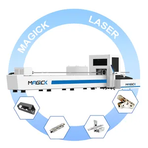 MKLASER caricamento automatico fibra Laser tubo tubo di taglio macchina macchina laser cnc macchina per la lavorazione del tubo di acciaio