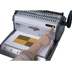 Mesin Penjilid Kantor Elektrik Otomatis Sisir & Kawat 2:1 Mesin Pembuat Buku Kertas Notebook TPPS XP5 IBind <span class=keywords><strong>Binding</strong></span> - Product Image 4