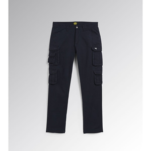 Pantalones Cargo Diadora Negros, Corte Regular, Gabardina Elástica, Ropa de Seguridad para Fábrica/Taller, Talla L - Product Image 1