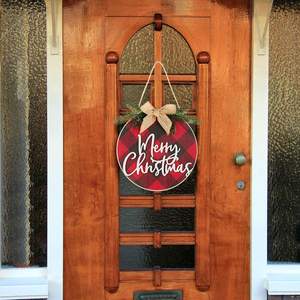 ป้ายคริสมาสต์สุขสันต์วันคริสต์มาส,ป้ายแขวนประดับตกแต่งแบบแขวนแขวนแขวนผนังม่านไม้สำหรับตกแต่งคริสต์มาสหน้าต่างบ้าน - Product Image 6