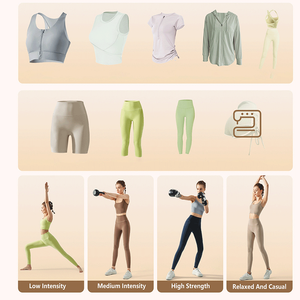 Ensemble de Sport Yoga sans Coutures pour Femme, 2 Pièces, Manches Longues, Tenue d'Entraînement de Gym, Vente en Gros Marchés Chinois En Ligne 2025 - Product Image 4