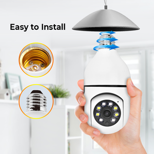 Bombilla de Lámpara Inteligente Tuya Inalámbrica con Audio Bidireccional para Exteriores, Enchufe E27, Cámara de Domo de 1080P, Detección de Movimiento, Panorámica de 360°, IP67, WiFi - Product Image 3