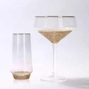 Bpa e chumbo livre food grade vidro material cristal copo de vinho para água vinho