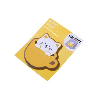 Phim hoạt hình sáng tạo tự dính <span class=keywords><strong>Memo</strong></span> Pads đầy màu sắc cốc nhỏ mèo ghi chú có thể xé nhãn dán - Product Image 5