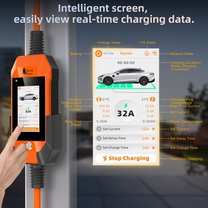 Chargeur de voiture électrique portable 32A 7kW avec écran tactile intelligent de 4,3 pouces, contrôle intelligent, application WiFi et mises à jour de micrologiciel OTA - Product Image 4