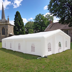 Tente gonflable géante de haute qualité en PVC blanc écologique pour mariages, banquets, rassemblements religieux, fêtes géantes, château à louer - Product Image 1