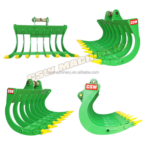 CSW seau de râteau de tige d'excavateur pour seau de râteau de racine d'excavateur 13T - Product Image 5