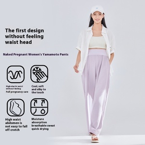 Shanhao 2025 été pantalons de maternité pour femmes enceintes respirant taille <span class=keywords><strong>ample</strong></span> protecteur vêtements - Product Image 3