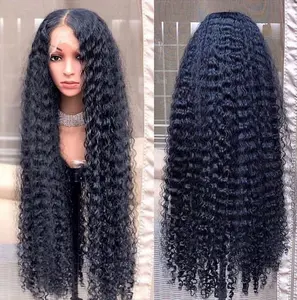 Wigs Sunlight mink brazilian vendor jewish wig Indian temple hair processed virgin hair deep wave human hair lace frontal wig