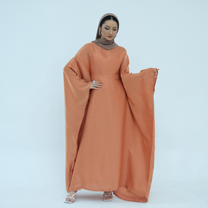Loriya Abaya 2025 Oriente Medio musulmán suelto elegante Ramadán Kaftan Abaya con cinturón interior Color sólido de talla grande ropa islámica - Product Image 3