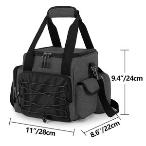 <span class=keywords><strong>Sac</strong></span> de <span class=keywords><strong>bowling</strong></span> fourre-tout à balle unique avec support de balle et poches de rangement supplémentaires - Product Image 3