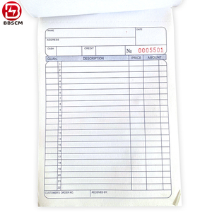 Custom Sales Order Book Receipt Invoice 1 2 3 4 5 6 Ply 9.5x11 Inch NCR Computer Continuous Carbonless <b>Paper</b> Ream - Product Image 1