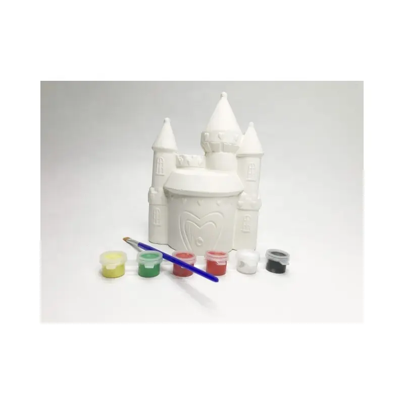 Educational TOYS PARTY GAMES Ceramics PAINT YOUR OWN CASTLE FOR KIDS FUN