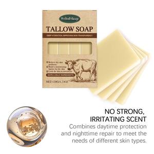 Jabón de sebo de animales alimentados con pasto, limpieza suave, cuidado de la piel, baño limpiador, espuma fresca y sedosa, jabón rico en espuma - Product Image 3