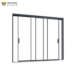 <span class=keywords><strong>Puerta</strong></span> Corredera Moderna con Marco Estrecho, Puertas Correderas de Aluminio <span class=keywords><strong>para</strong></span> Patio y Balcón, Puertas Correderas Interiores de Aluminio <span class=keywords><strong>para</strong></span> Casas - Product Image 2