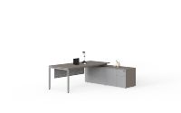 Ensemble de bureau de direction de luxe avec armoire, bureau moderne pour PDG, salle de direction