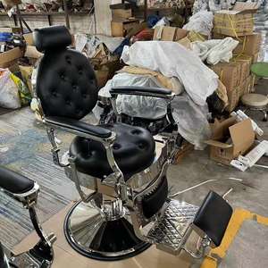 Sẵn Sàng Để Tàu Nhiệm Vụ Nặng Nề Sliver Cũ Phong Cách Cắt Tóc Ghế Salon Ghế Hoàng Gia Ghế Có Thể Giữ 400kgs Trọng Lượng - Product Image 5