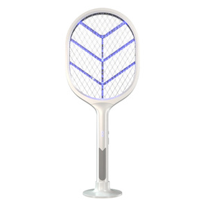 Raquette anti-moustiques électrique LED pliable avec lampe tue-moustiques, attraction automatique, intensité réglable, pour usage domestique, batterie au lithium rechargeable - Product Image 5