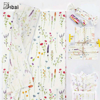 Papier de soie imperméable à motifs végétaux Qibai, paquet cadeau, papier de soie artisanal personnalisé, sac cadeau pour l'artisanat