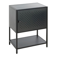 Kabinet setengah hitam logam meja dapur luar ruangan bufet kustom & Bufet