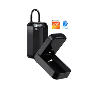 Waterproof Tuya Wifi TTlock Ble Anti Theft Fingerprint Smart Key Lock Box Outdoor With Password