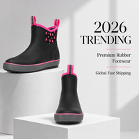 Bottes de pluie en caoutchouc pour femmes, protection contre toutes les intempéries, chaussures imperméables durables, antidérapantes, chaussures de jardin pour femmes