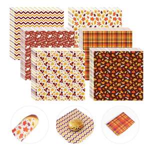 Recyclable Custom Printing Food Packaging <b>Grease</b>-proof Wax <b>Paper</b> for Hamburger/Burger/Sandwich/Chicken/Hot Dog Wrapping - Product Image 5