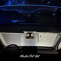 Film de toit USB pour voiture effet ciel étoilé OMTD, film d'effet lumineux pour toit panoramique, accessoires automobiles