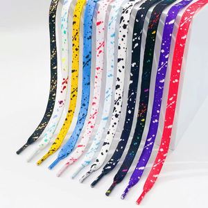 เชือกผูกรองเท้าโพลีเอสเตอร์แบบแบน 24 สี ขนาด 8 มม. ความยาว 120-160 ซม. สำหรับรองเท้าผ้าใบ AJ ดีไซน์แฟชั่น - Product Image 1