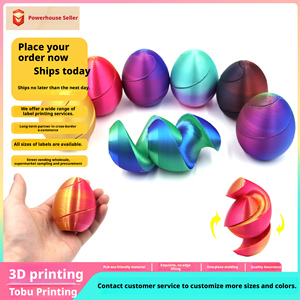 En Stock: Nuevo <span class=keywords><strong>Huevo</strong></span> Espiral Impreso en 3D, Juguete Imposible, Juguete Creativo Estilo <span class=keywords><strong>Huevo</strong></span> de Pascua - Product Image 1