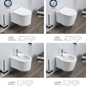 Kit de boulons de fixation murale, toilette en acier inoxydable, suspension murale, <span class=keywords><strong>wc</strong></span> CE, placard d'eau européen - Product Image 6