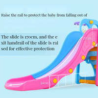 Vente directe d'usine balançoire en plastique de haute qualité combinaison multifonctionnelle mini toboggan et balançoire d'intérieur pour enfants
