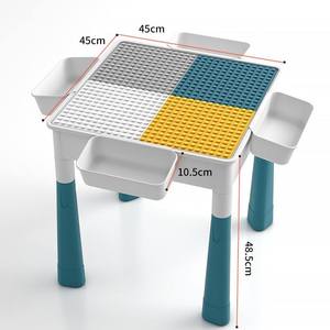 Table d'apprentissage multifonctionnelle pour enfants 77x45x77cm, compatible Star Care, pour blocs de construction à grandes particules - Product Image 3