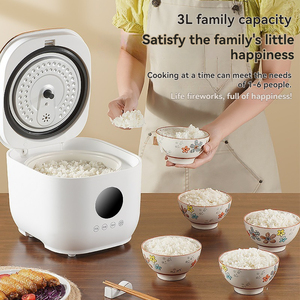 Autocuiseur de <span class=keywords><strong>riz</strong></span> 3L à faible teneur en sucre, prise US, cuve intérieure en céramique émaillée, plateau filtrant le sucre, 5 modes de cuisson, coque en plastique - Product Image 2