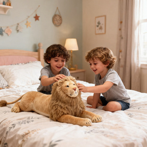 Peluches <span class=keywords><strong>de</strong></span> León, Lindos y Relajantes, <span class=keywords><strong>Muñecos</strong></span> <span class=keywords><strong>de</strong></span> Peluche <span class=keywords><strong>de</strong></span> Animales Salvajes, Almohadas Decorativas, Regalos para Niños, <span class=keywords><strong>Muñecos</strong></span> para Coche, OEM/ODM - Product Image 5