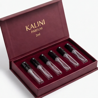 Flacon vaporisateur de parfum vide de luxe 1 ml, rechargeable, pour échantillon de voyage avec boîte