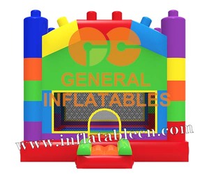 Castillo hinchable multicolor para niños, bloques de construcción populares, casa de rebote, Castillo de salto para fiesta, novedad - Product Image 3