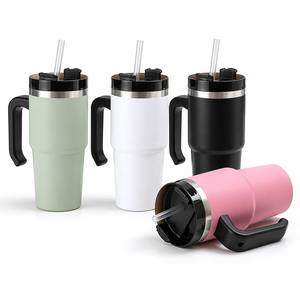 <span class=keywords><strong>Mug</strong></span> à café isotherme premium 20 oz, cadeau, double paroi, en acier inoxydable, avec poignée, logo <span class=keywords><strong>personnalisé</strong></span> gravé au laser, bouteille d'eau avec revêtement en poudre - Product Image 1