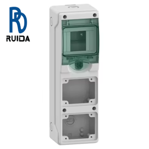 สำหรับ ELECTRIC 13176 กล่องหุ้มอุปกรณ์อิเล็กทรอนิกส์และเครื่องมือ Kaedra พร้อมช่องเสียบปลั๊กไฟ 2 ช่อง 1 x 4 โมดูล - Product Image 1