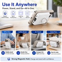 Batería Externa Magnética Portátil de 5000mAh/10000mAh, Inalámbrica, Ligera, Compacta, para Viajes