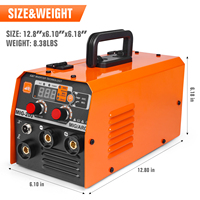 Machine à souder professionnelle 2 en 1 MIG200 220V pour tôles fines, sans gaz, avec fonction ARC MMA