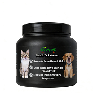 Friandises à mâcher souples pour chiens <span class=keywords><strong>et</strong></span> chats, marque privée, vermifuges, protège contre les puces <span class=keywords><strong>et</strong></span> les tiques, moins attirant pour les puces <span class=keywords><strong>et</strong></span> les tiques pour la peau. - Product Image 4