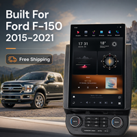 Pour Ford F150 2015-2021 Écran Radio Android 12,95 pouces Lecteur DVD Stéréo de Voiture Snapdragon 665 GPS Navigation Améliorée pour Camion