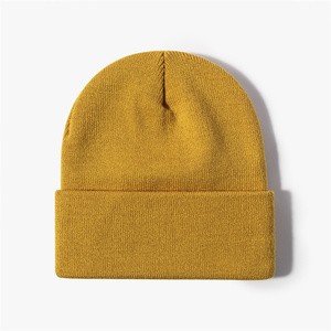 <strong>Design</strong> <strong>Your</strong> <strong>Own</strong> logo Solid Color Winter Beanie <strong>Hat</strong> - Product Image 3