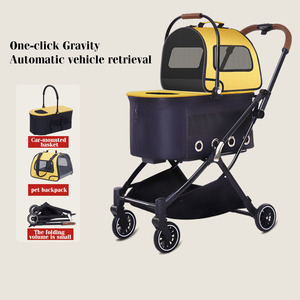 Cochecito Ligero <span class=keywords><strong>para</strong></span> Mascotas JXB de 4 Ruedas, Plegable y Portátil, con Diseño Transparente, Ideal <span class=keywords><strong>para</strong></span> Viajes, Bolsa <span class=keywords><strong>para</strong></span> <span class=keywords><strong>Perros</strong></span> y Gatos - Product Image 2